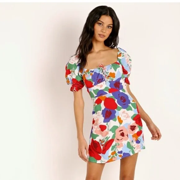 faithfull the brand iris mini dress Faithfull The Brand Anita Iris Mini Dress